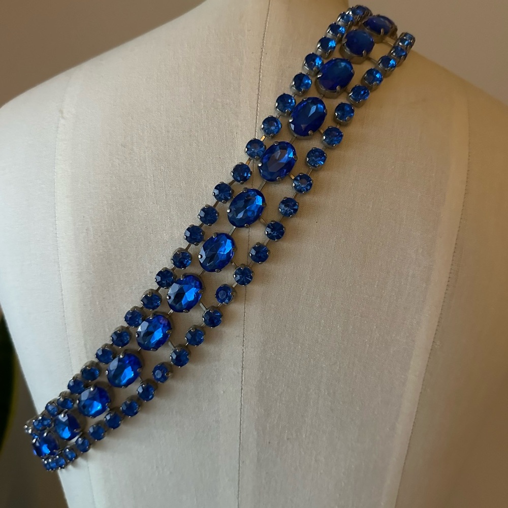 bebe Blue Gemstone Belt